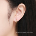 Classic 18K Gold Plated 925 Sterling Silver Stud Earrings